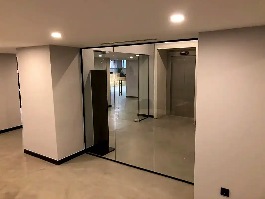 Ekoline Sistem Hoppe Kapılı Cam Bölme