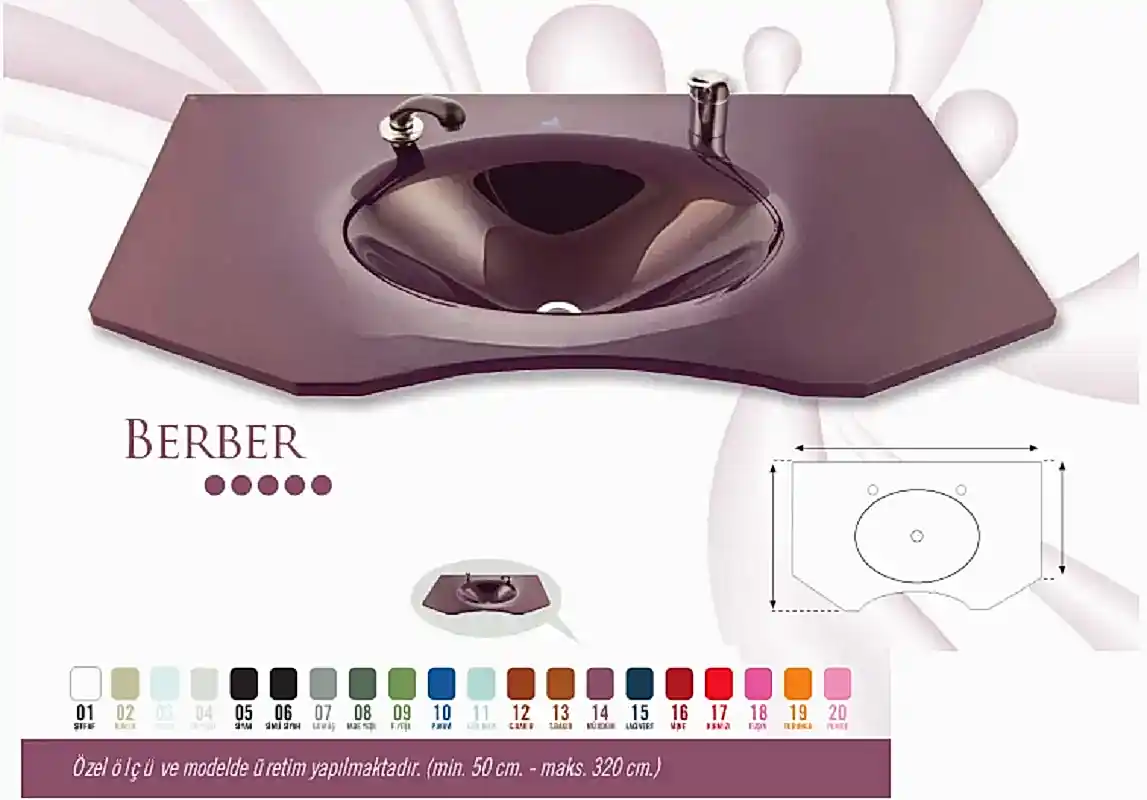 Berber Cam Lavabo